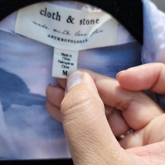 Anthropologie cloth&stone printed classic button down - Picture 10 of 10